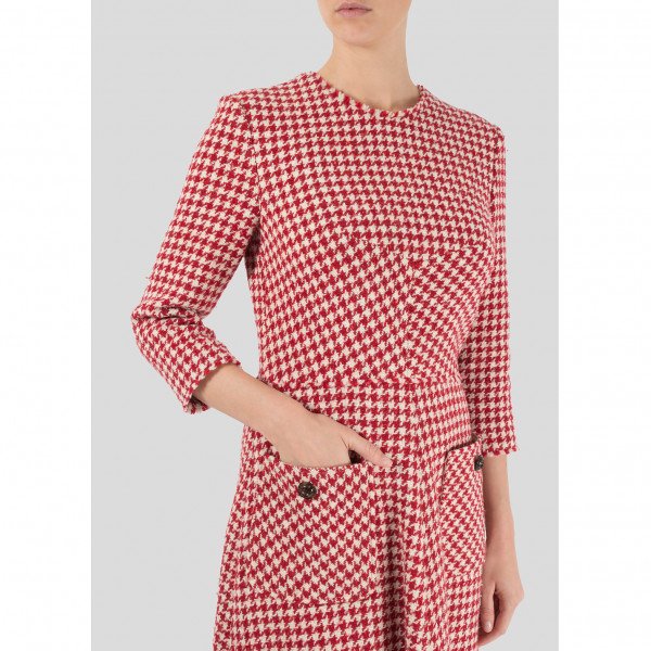 Eponine London Houndstooth Midi Dress