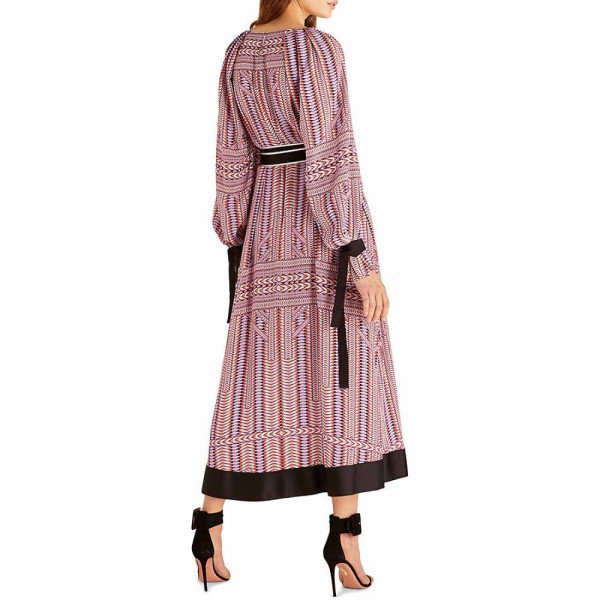 Amanda Wakeley Rose Chevron Print Silk Dress