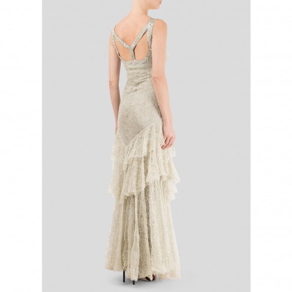 Jenny Packham Lace Gown With Crystal Embellishments