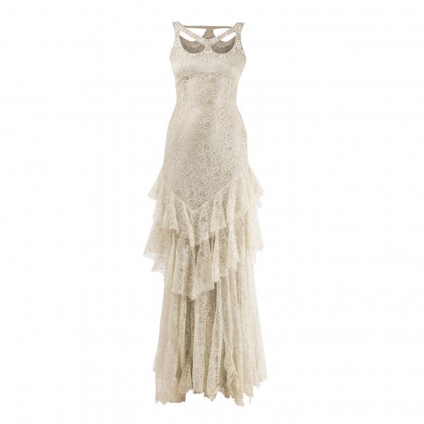 Jenny Packham Lace Gown With Crystal Embellishments