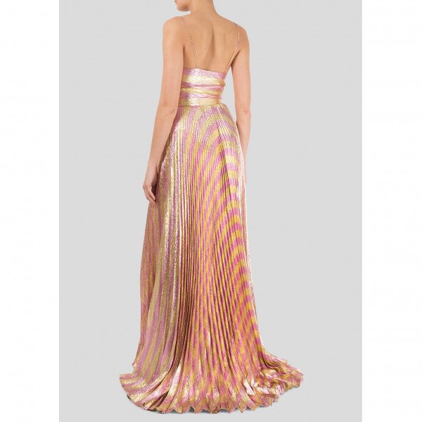 Gucci Baiadera Striped Lurex Gown