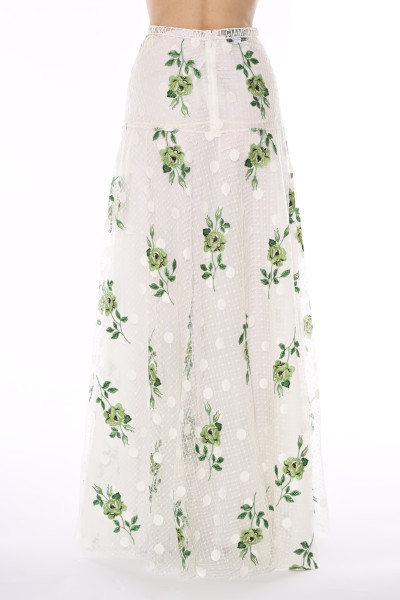 Giambattista Valli Elegant maxi skirt with embroidered logo