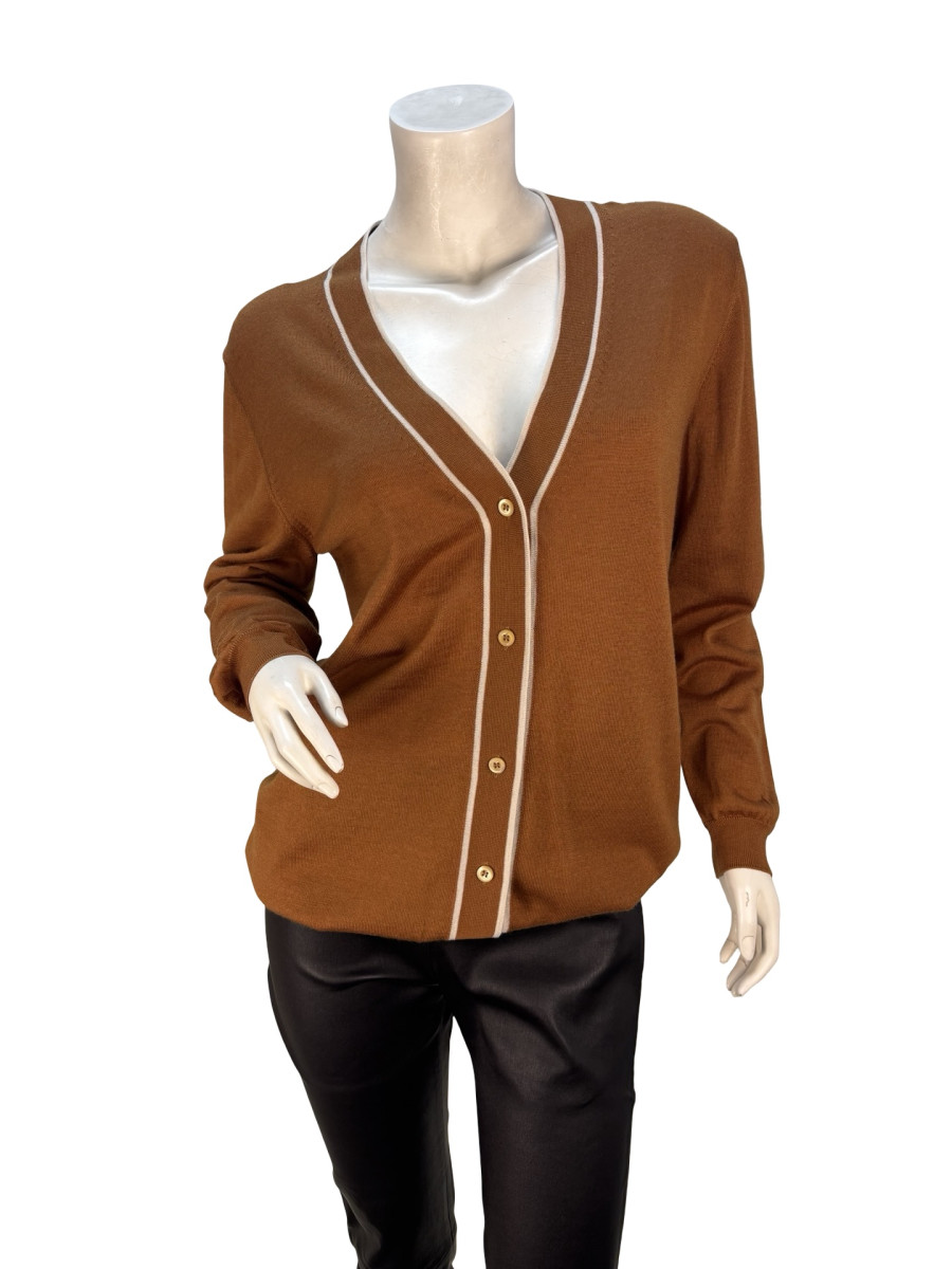 PRADA Wool V-Neck Cardigan