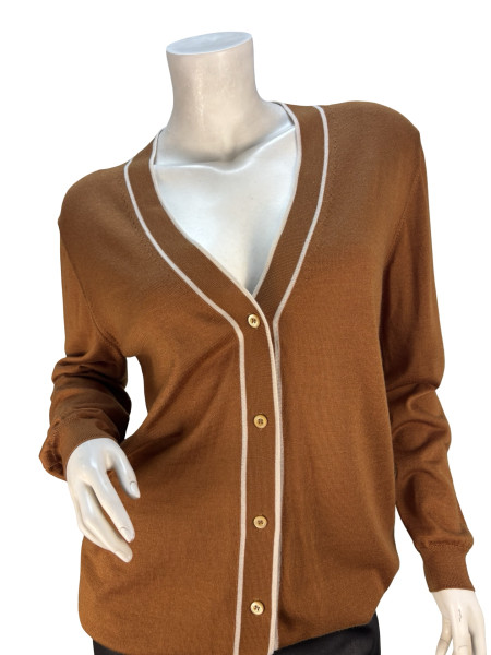 PRADA Wool V-Neck Cardigan