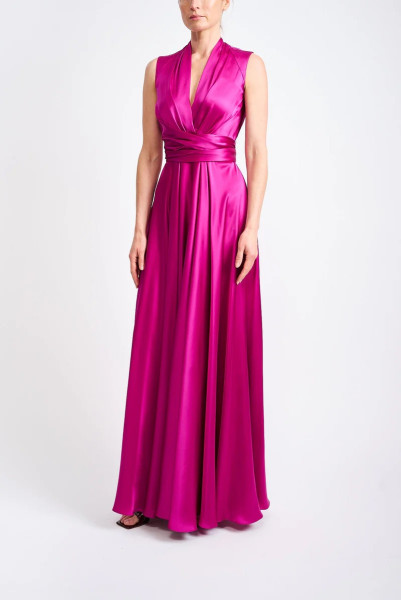 E.Stott Sadie Dress Magenta