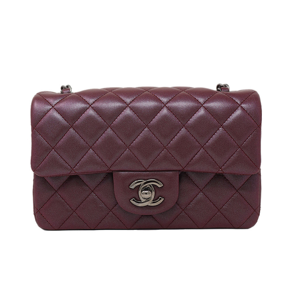 Chanel Mini Rectangular Flap Bag 21 Pink in Calfskin Leather with  Silvertone  US