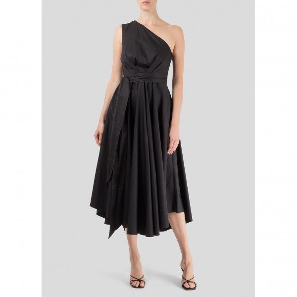 Tibi One Shoulder Midi Dress