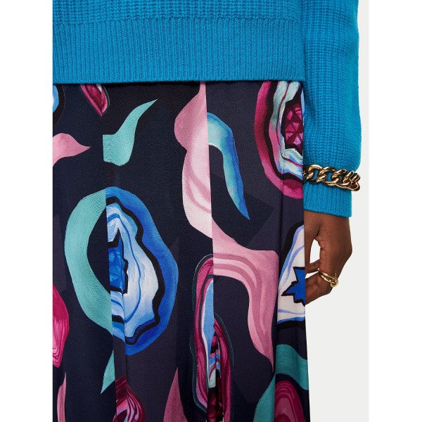 Jigsaw Agate Gem Midi Skirt