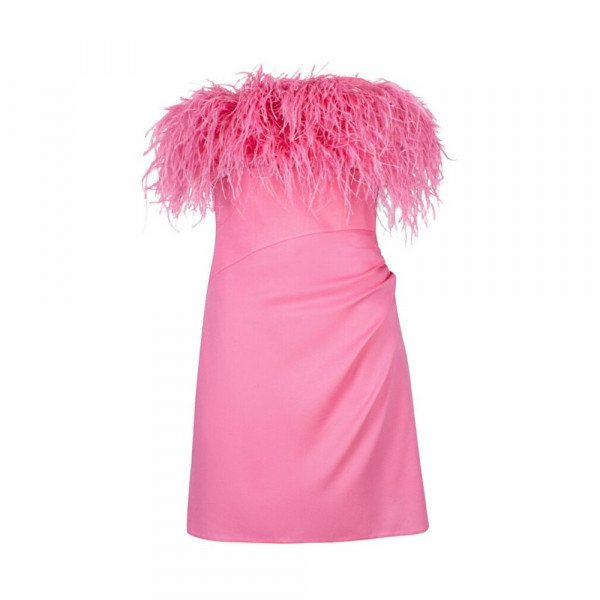 Rent Buy F.ILKK Mini Dress With Trimmed Feather MY WARDROBE HQ