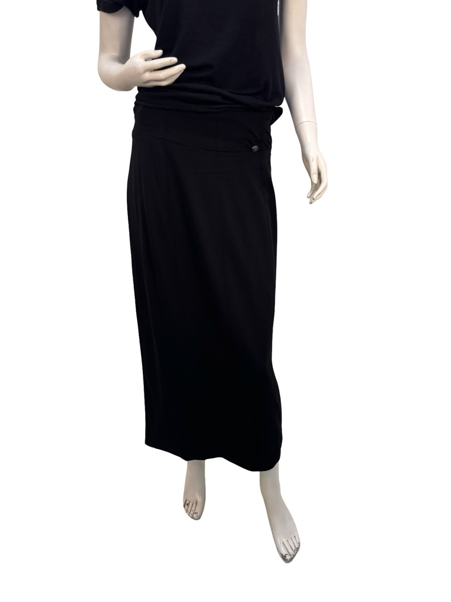 CHANEL Midi Black Skirt
