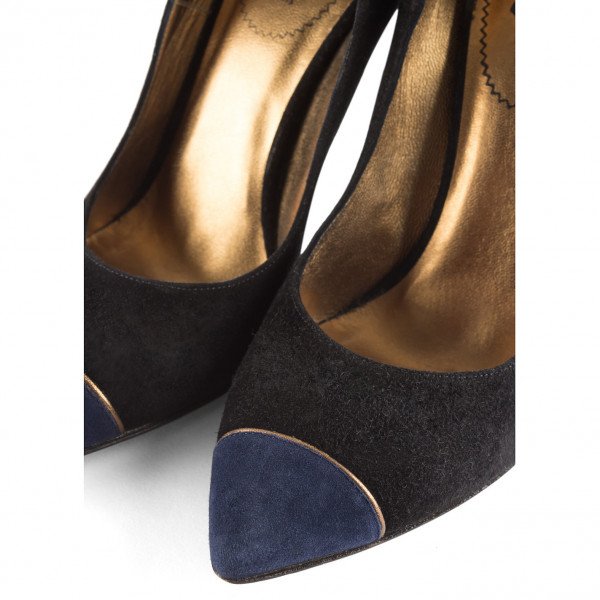 Saint Laurent Two-tone Suede Pumps