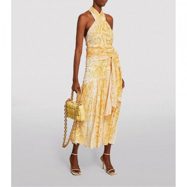 Rent Buy Proenza Schouler Crepe Snake Print Midi Dress MY