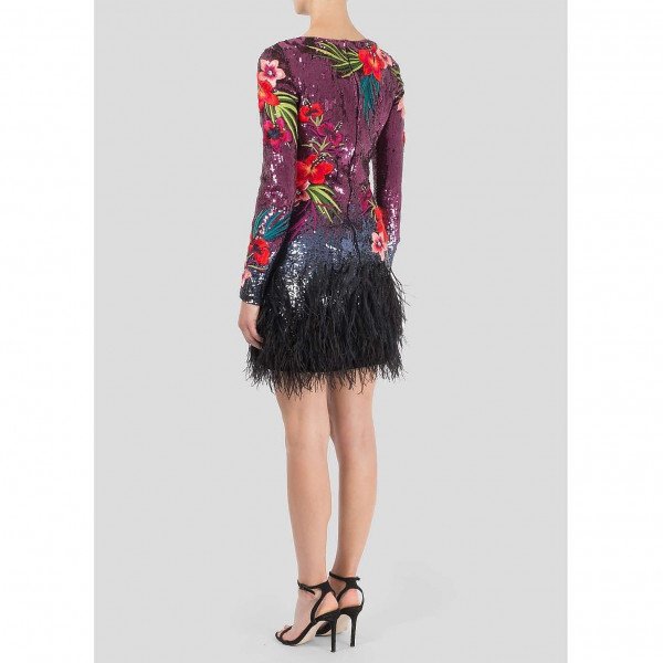 Matthew Williamson Tropical Sequin Mini Dress