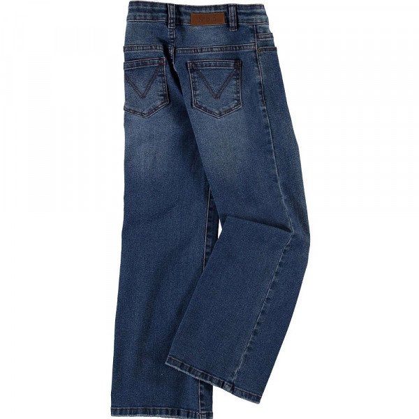Molo Kids Asta Pants, Mid Blue Wash