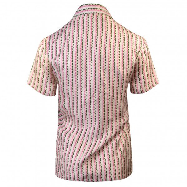 Lisou Pastel Zig Zag Short Sleeve Shirt Victoire