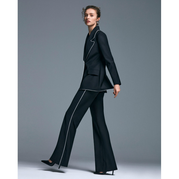 Feel The Lotus Contrast Piped Alba Pants