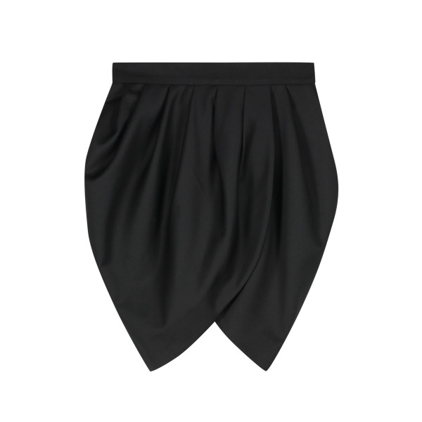 Monique Singh Gabardine Drape Skirt