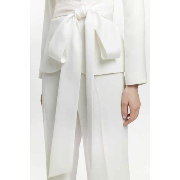 Karen Millen Tailored Blazer Tie Waist Jumpsuit