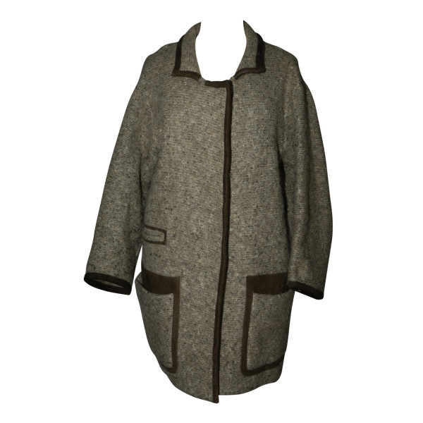 Isabel Marant Contrast-Trim Tweed Jacket