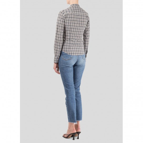 McQ Check Ruffle Shirt