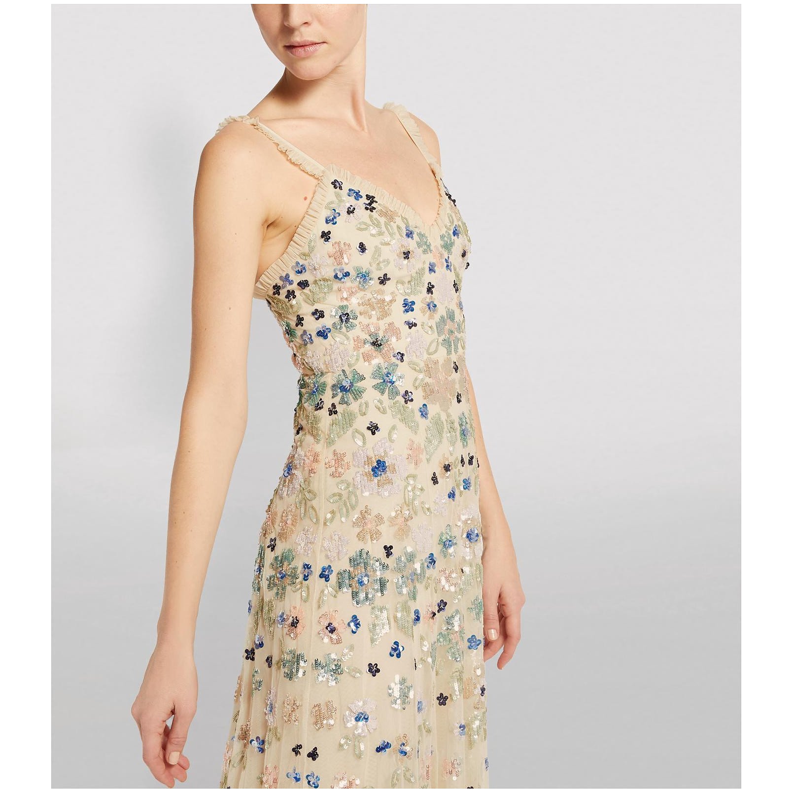 needle and thread wildflower sequin gown