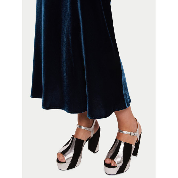 Jigsaw Velvet Maxi Skirt