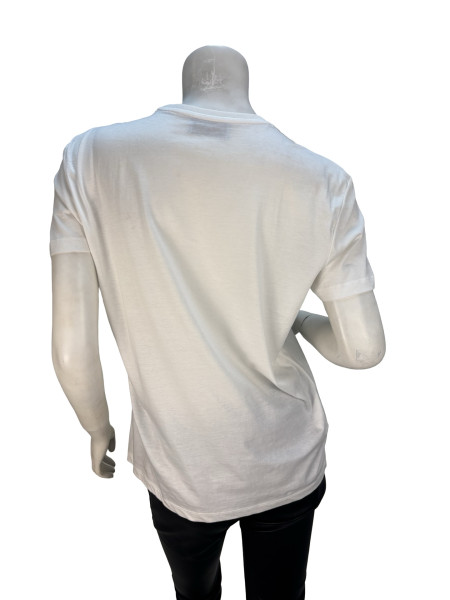 PRADA White Jewelled T-Shirt