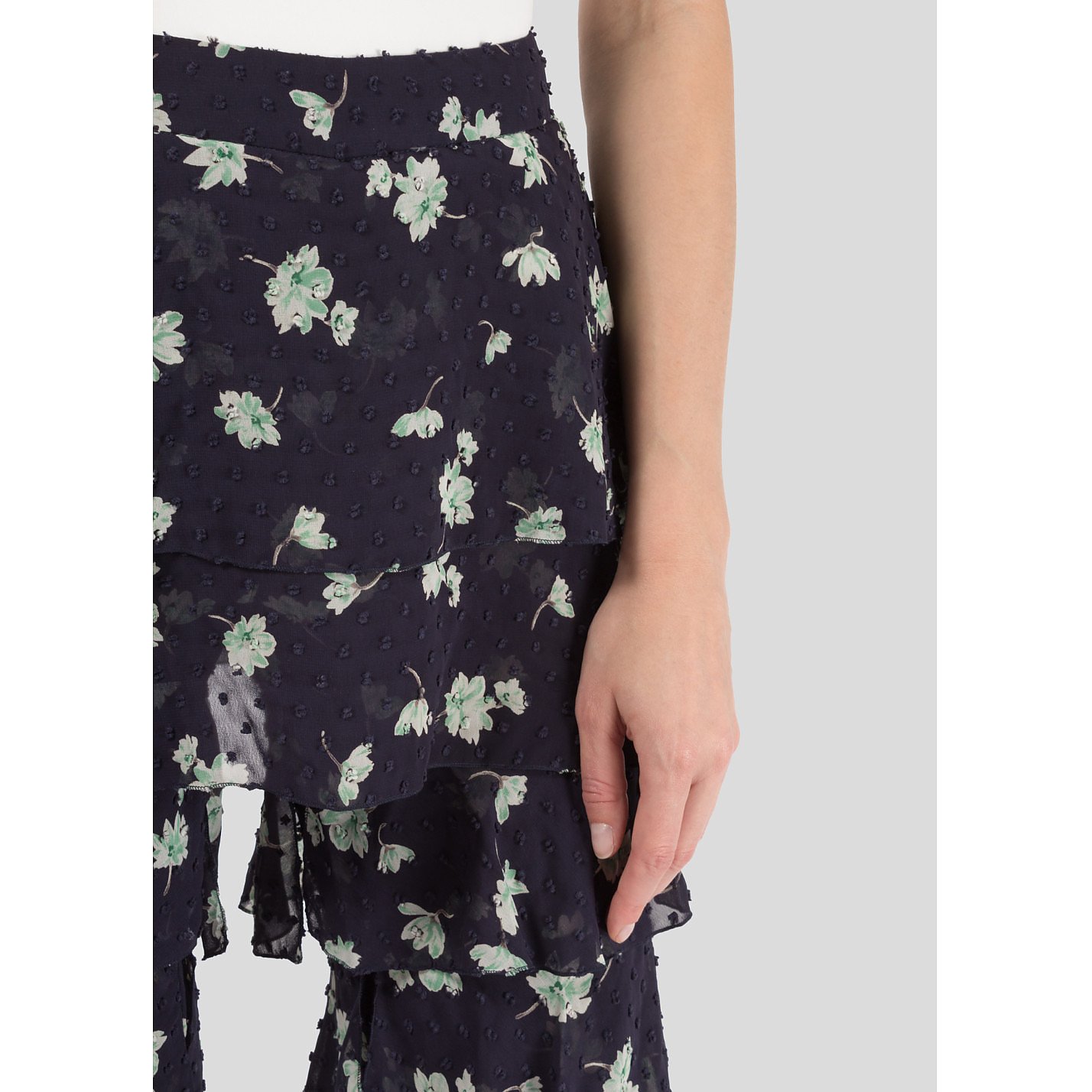 Starsica Floral Print Frill Trousers