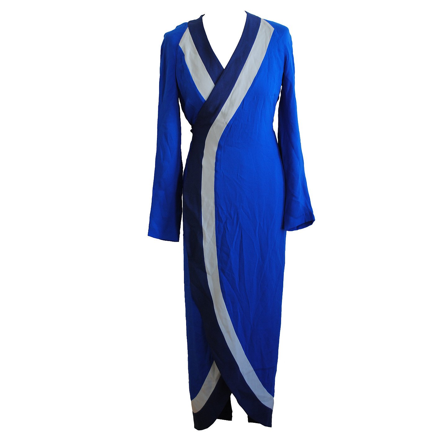 Dhela Colour-Block Wrap Dress