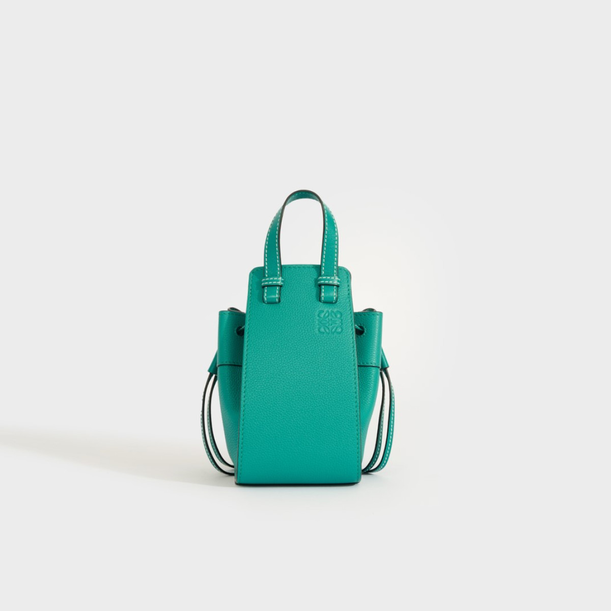 Loewe Hammock Mini Leather Shoulder Bag in Green