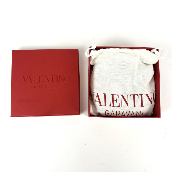 Valentino VLogo Pearl-Embellished Leather Belt