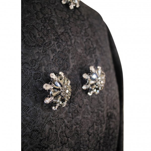 DOLCE & GABBANA Star-Buttoned Jacquard Coat