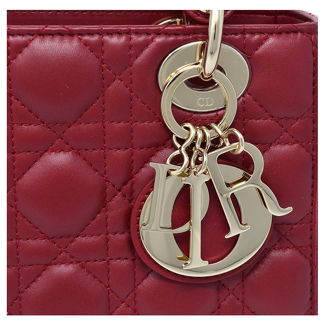Túi Dior Lady Bag Lambskin ABC Medium Size 20cm Like auth 11 2363