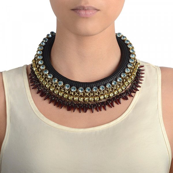 Sveva Andromaca Necklace in Black & Blue