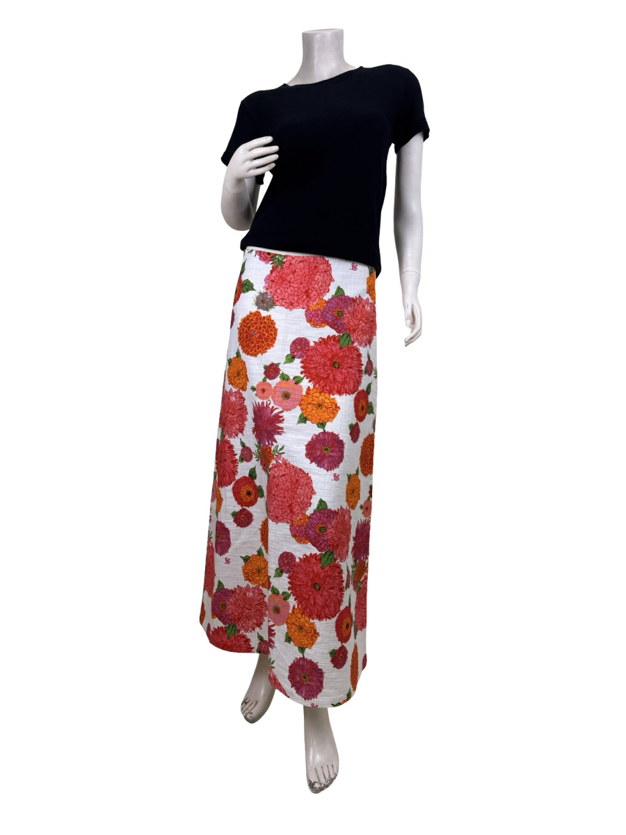La DoubleJ Floral Skirt – Multicolor Bloom Print