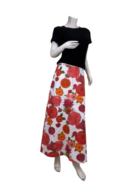 La DoubleJ Floral Skirt – Multicolor Bloom Print