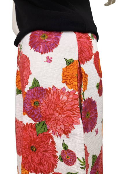 La DoubleJ Floral Skirt – Multicolor Bloom Print