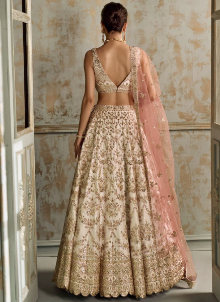 Boutique Ivory Embroidered Lehenga