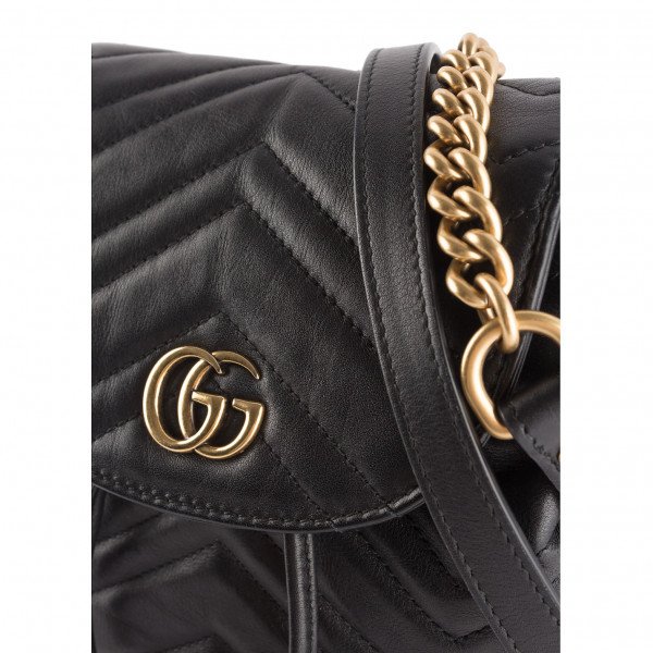 Gucci marmont leather discount backpack