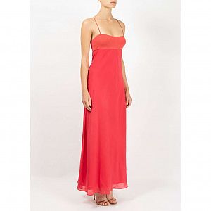 Avaline pleated sale gown
