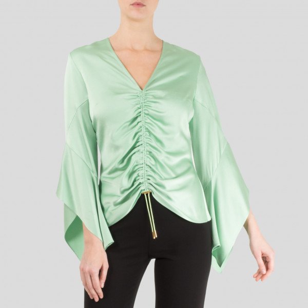 Peter Pilotto Ruched Satin Top