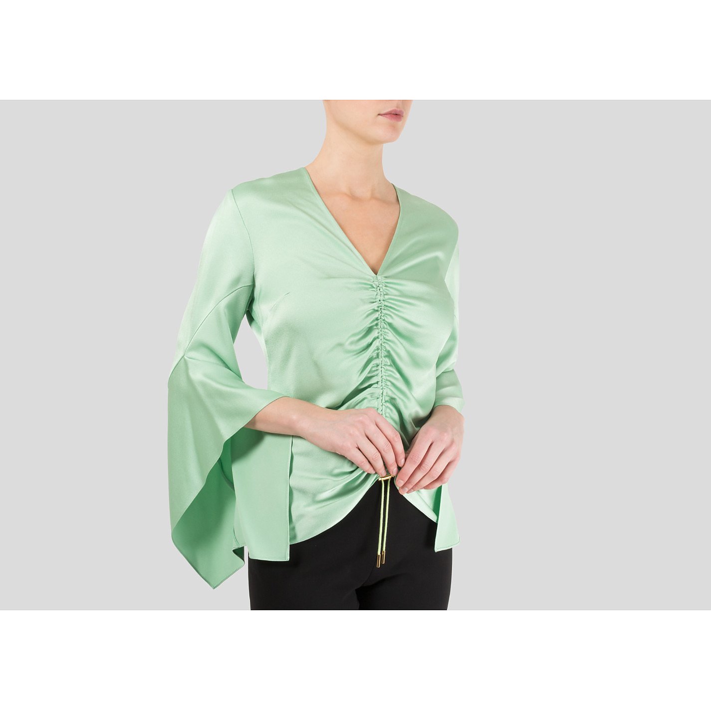 Peter Pilotto Ruched Satin Top