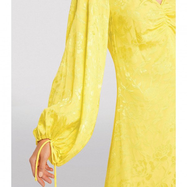 Staud Sofia Floral Damask Midi Dress