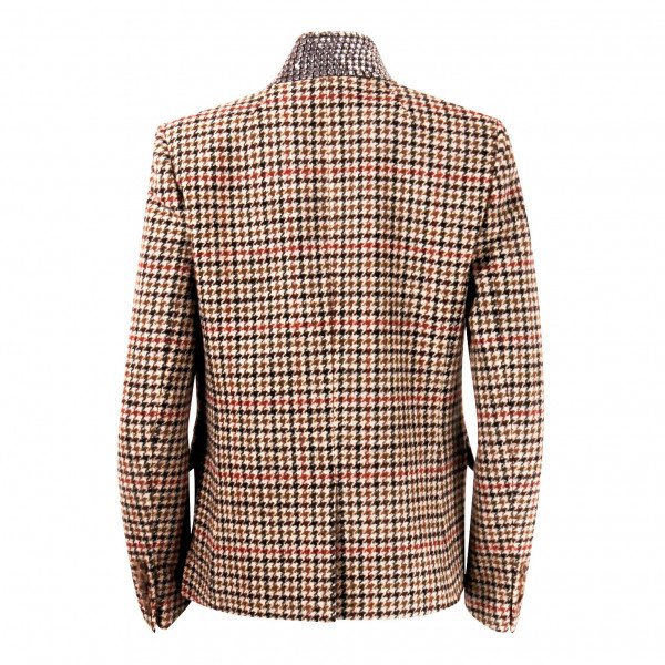 J.Crew Regent Houndstooth Blazer With Crystal Collar