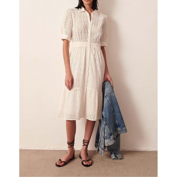 BA&SH Button-Down Broderie Dress