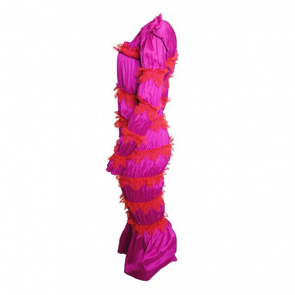 Emilio De La Morena Bi-Colour Shirring Dress