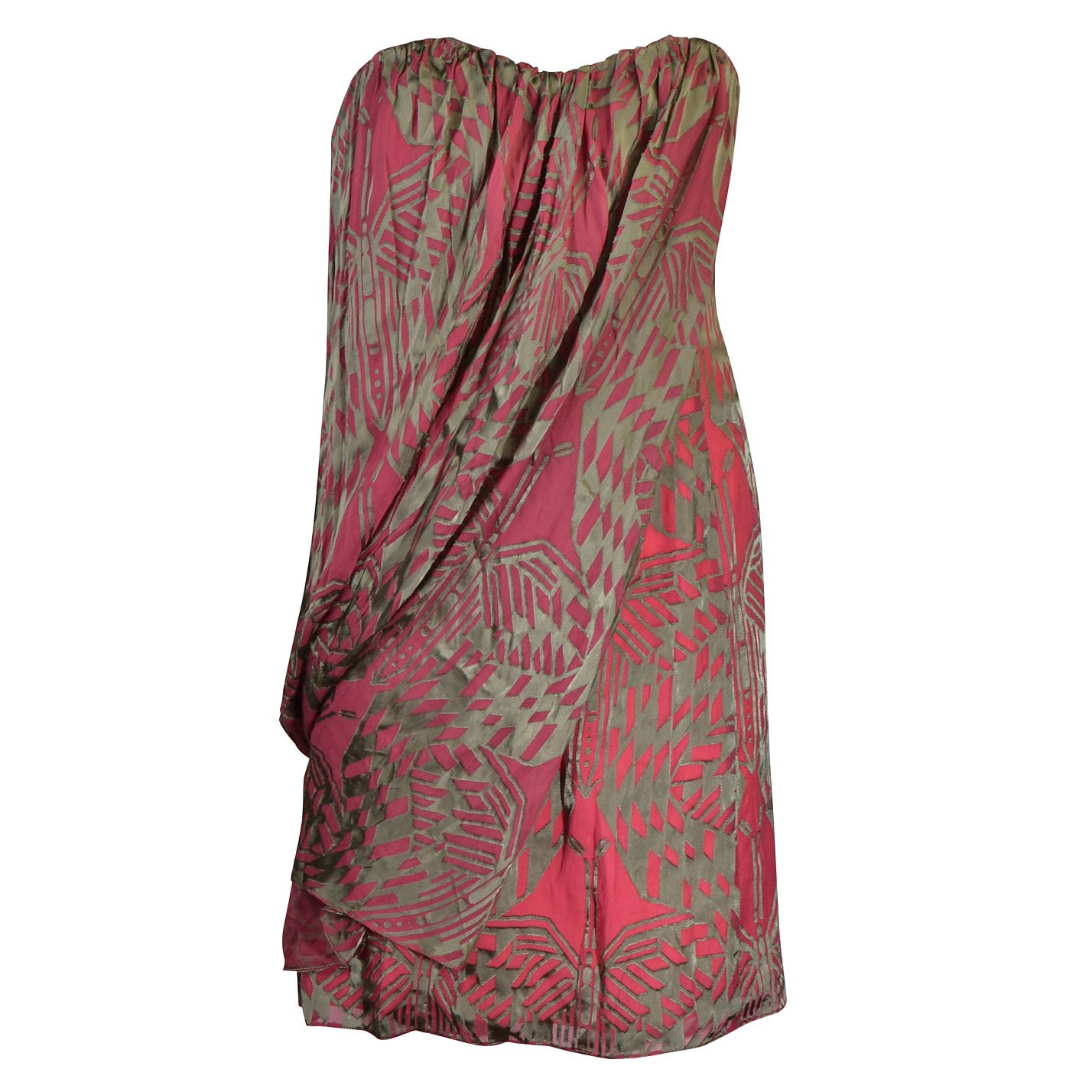 Matthew Williamson Silk Corset Mini Dress