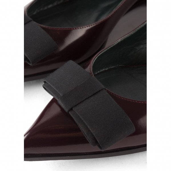 Mulberry Bow Detail Pointed Flats