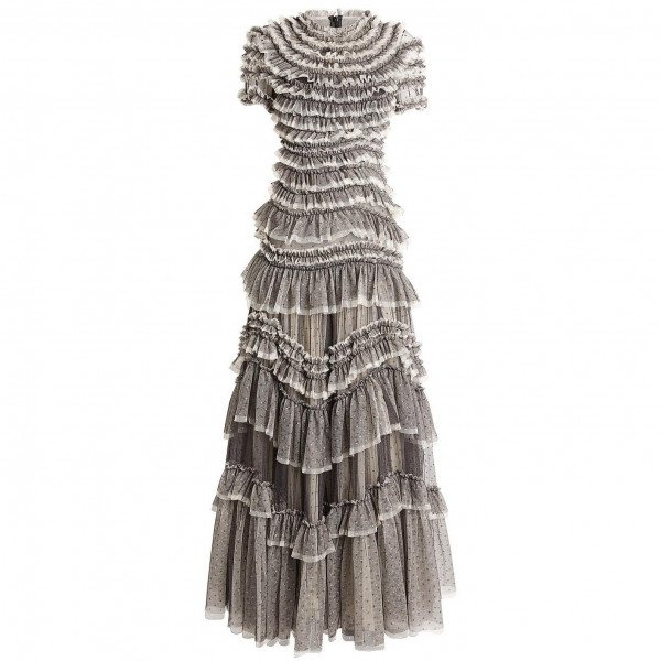 Needle & Thread Wild Rose Tulle Ruffled Gown