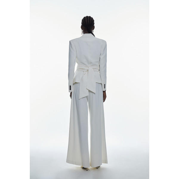 Karen Millen Pleat Detail Wide Leg Trouser